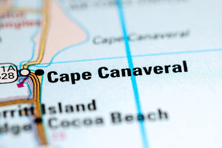 Cape Canaveral on the map