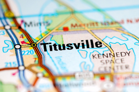 Map showing Titusville