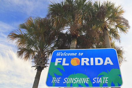 welcome to florida sign