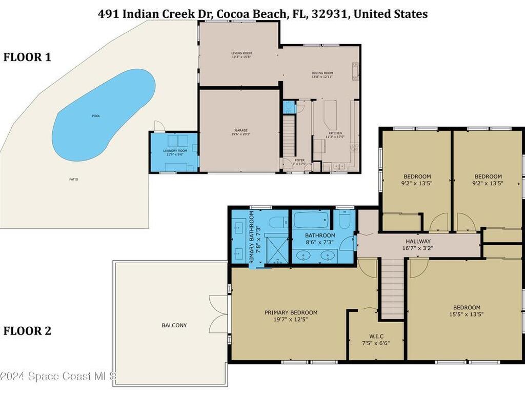 491 Indian Creek Drive, Cocoa Beach, FL 32931
