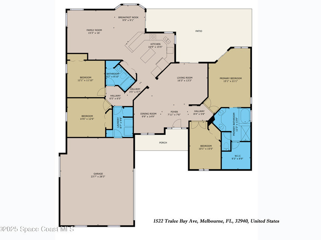 1522 Tralee Bay Avenue, Melbourne, FL 32940