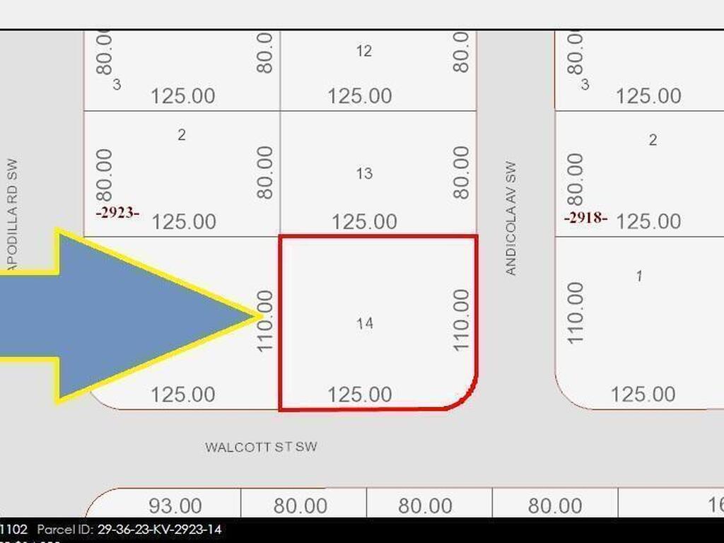 897 Corner Lot On Walcott Street, Palm Bay, FL 32905