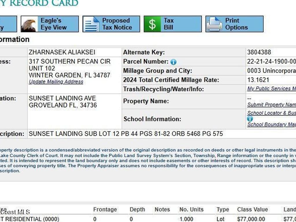 00000 Sunset Lndg Avenue, Groveland, FL 34736
