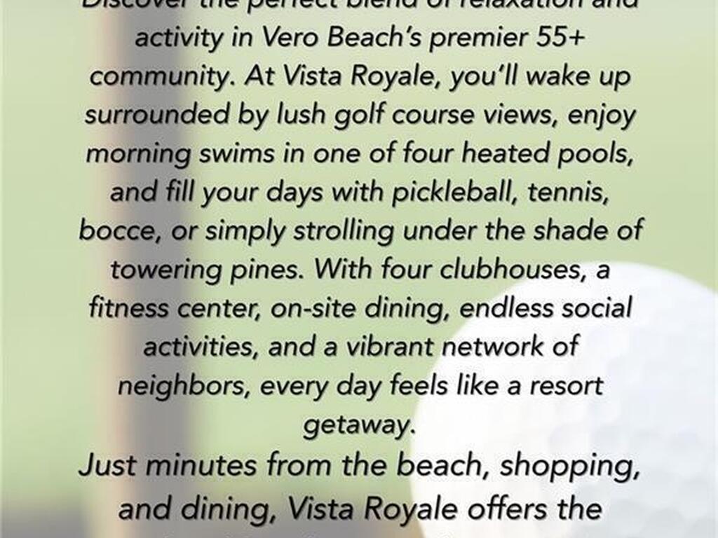 11 Vista Palm Lane, Vero Beach, FL 32962