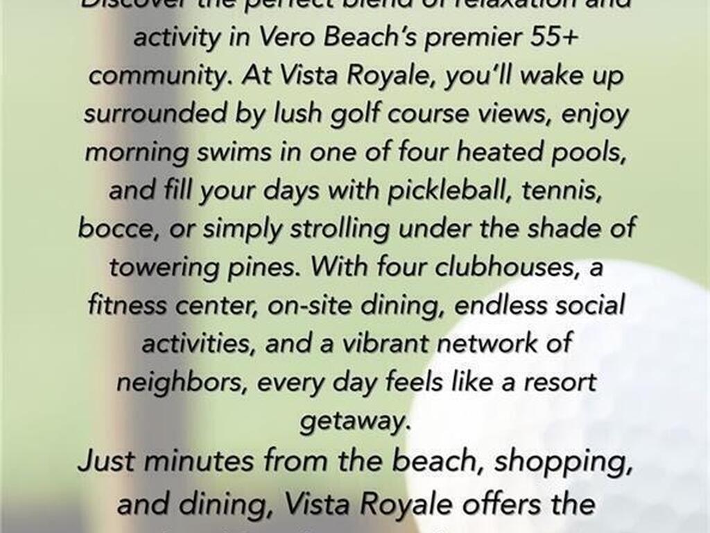 12 Vista Palm Lane, Vero Beach, FL 32962